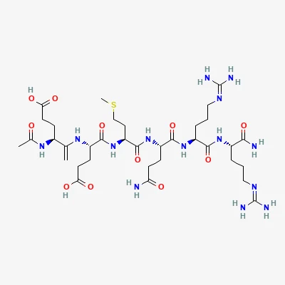 2D chemical structure of Acetyl Hexapeptide-3