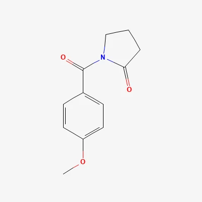 2D chemical structure of Aniracetam