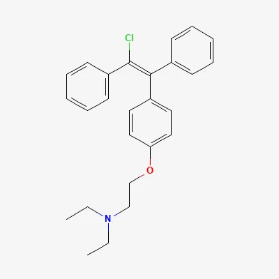 2D chemical structure of Enclomiphene