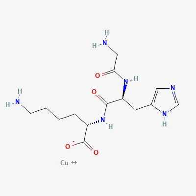 2D chemical structure of GHK-Cu