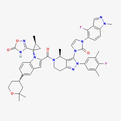 2D chemical structure of Orforglipron