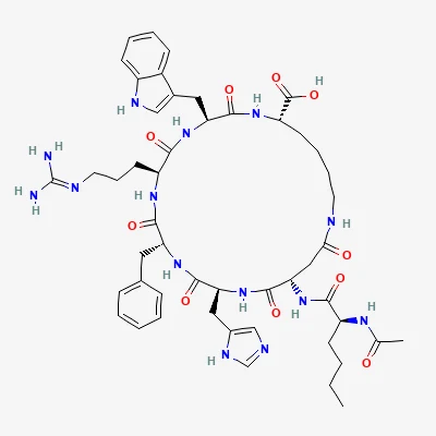 2D chemical structure of Bremelanotide