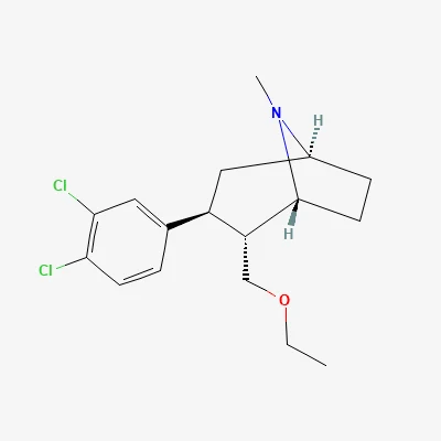 2D chemical structure of Tesofensine
